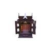 tanvi engineered wood prayer unit in mahagony finish