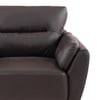 Johanna 1 Seater Leatherette Sole in Choco Brown Colour