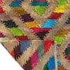Imperial Knots Multicolor Geometric Hand Woven Dhurrie 4x6 Feet