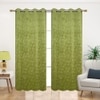 Velvet Floral Emboss Pack of 2 Blackout Window Curtains