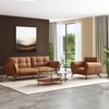 Vetra 1 Seater Leather Sofa In Pecan Brown Colour