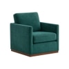 Bobby Boucle Fabric Lounge Chair in Green Colour