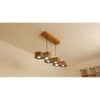 Hexa 36 Brown Wooden LED Hanging Lamp