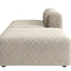 Chiccomfort Wood 2 Seater With Upholstery Non Storage Sofa In White Colour
