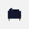 Tharoli Velvet 3 Seater Sofa in Navy Blue Colour