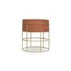 Hunter Solid Wood  Ottomon in  Brown Colour