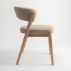 Harbor Solid Wood Dining Chair in Flaxen Colour