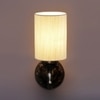 Devansh Metal Electric Wall Light in Antique Gold Colour with off-white Shade Count of 1 Light