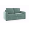 Apollo Sofa Set (Colour : Dusty Turquoise Velvet, Cushion : Soft, Back Type : Regular, Seater : 2+1+1)