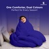 Reversible Comforter Blue and White - Queen Size