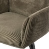Ripple Fabric Dining Chair in Grey Colour
