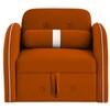Jayen 1 Seater Pull Out Sofa cum Bed  in Orange Colour