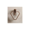 Hexad Brown Solid Wood Wall Lights
