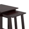 Silvino Solid Wood Side Table in Mahogany Finish
