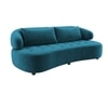 Henry Velvet 3 Seater Sofa T Blue Color