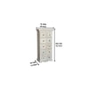 Paulo solid wood chest of drawers in white finish