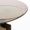 Bonita Glass Coffee Table In Brass  Finish