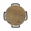 Metalsmith Wooden Coaster Set of 6 with Stand Natural Finish