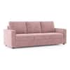 Apollo Compact 3 Seater Fabric Sofa in Desert Rose Colour