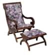 Jainy Solid Wood Lounge Chair in Provincial Teak Colour