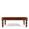 Hudson Sheesham Wood Traditional Rectangle Coffee Table In Natural Teak Finish
