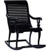 Rajasthani Solid Wood Rocking Chair in Walnut Colour
