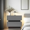 Lagere Series Bedside Table duly polished in Greyish