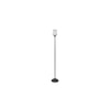 Oliver Black Glass Shade Floor Lamp