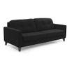 Franco 3 Seater Leather Sofa in Licorice Colour