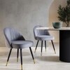 Momence Metal Accent Chair in Grey Colour