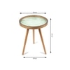 Grove Solid Wood Side Table in Forest Green Finish - Set of 2