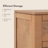Walter Solid Wood Chest of Drawers in Amber Walnut Finish