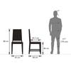 Julian Solid Wood 4 Seater Dining Set (Finish- Mahogany)