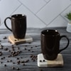 Dark Brown Rustic Dawn Stoneware Mug Collection