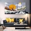 The Castle Decor Nature Art Wall Painting Wooden Framed 27x48 Inch (Style 15)