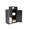 Akari Engineered Wood Bedside Table in Wenge Finish