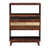 Adonis Solid Wood  Bookshelf in Dual Tone Finish