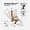 Ettorez Lexus Hb Ultra Premium Leatherette Office Chair In Tan Color