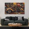 The Castle Decor Vintage Multicolour Wall Art Set of 5 Digital Painting 27x48 Inch