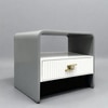 Driftline Wood Side Table in Grey Colour