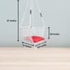Swingzy Premium Large Trapezium Single Seater Swing Chair White