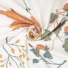 White Floral 4 Pcs Comforter set with Queen size bedsheet + 2 Pillow covers