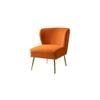 Rabel Accent Chair in Orange Colour