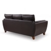 Johanna 3 Seater Leatherette Sole in Choco Brown Colour