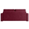 Alfon 3 Seater Velvet Pull Out Sofa Cum Bed with Storage In Maroon