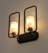 Eliante Modern Wall Lights Mild Steel, Glass & Glass Material Brown, Gold & White Finish