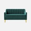 Fame Velvet 2 Seater Sofa in T Blue Colour