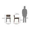 Lawson Solid Wood Dining Chair Set Of 2 In Walnut Finish