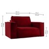 Skult  Pull Out Sofa cum Bed  in Maroon Colour