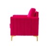 Rafeal Fabric Lounge Chair in Pink Colour